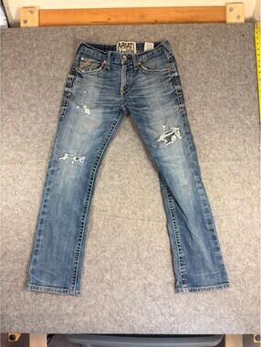 Ariat M7 Rocker Straight Leg Jeans Mens 30x30 Medium Wash Blue Denim